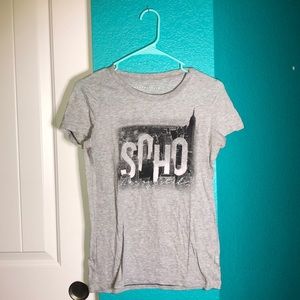 Grey Aeropostale Graphic Tee: “SOHO”